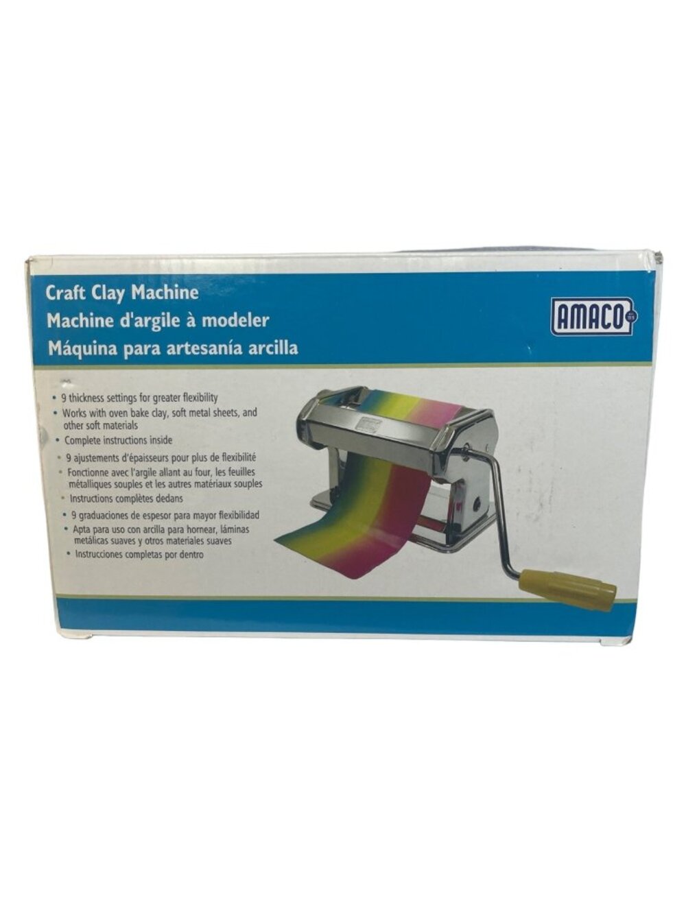 Amaco Craft Clay Machine (pasta maker) New Open Box